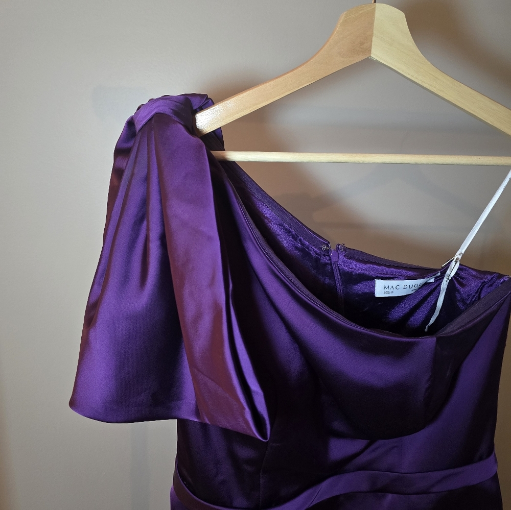 Mac Dugal High Low One Shoulder dress